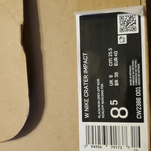Nike Crater Impact Sneakers sz 8.5M are NWT  black/gray/green/white. - Picture 9 of 14